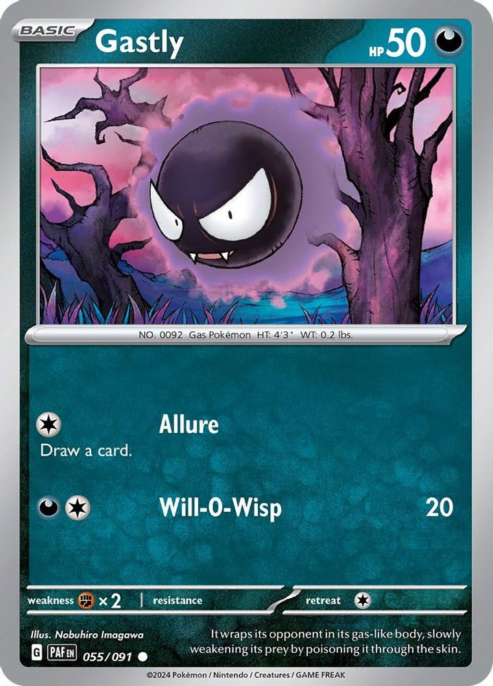 Pokemon Trading Card Game Paldean Fates Single Card Common Gastly