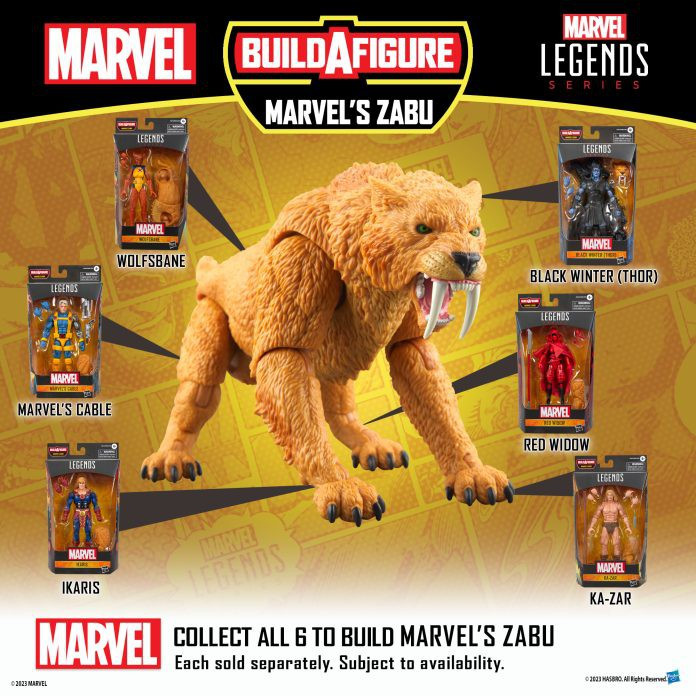 Marvel Marvel Legends Zabu Series Set of 7 Action Figures Hasbro