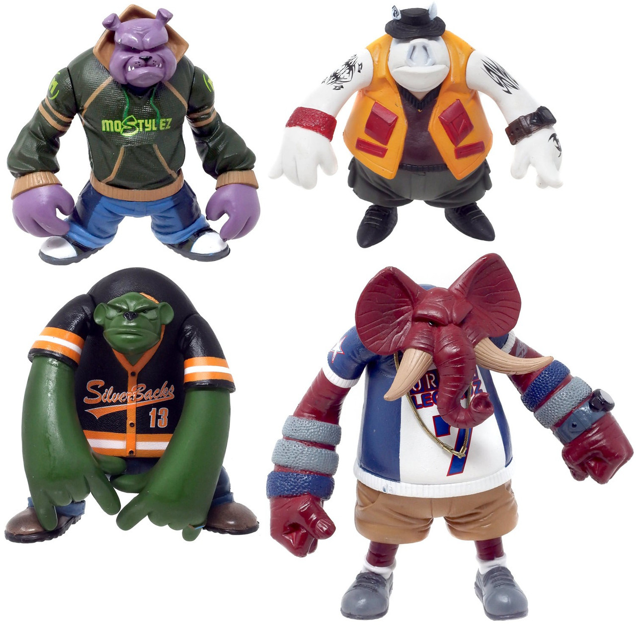 Crittaz Omnivorous P.I.G. the Pig, Dizzle, Tutusk G Action Figure