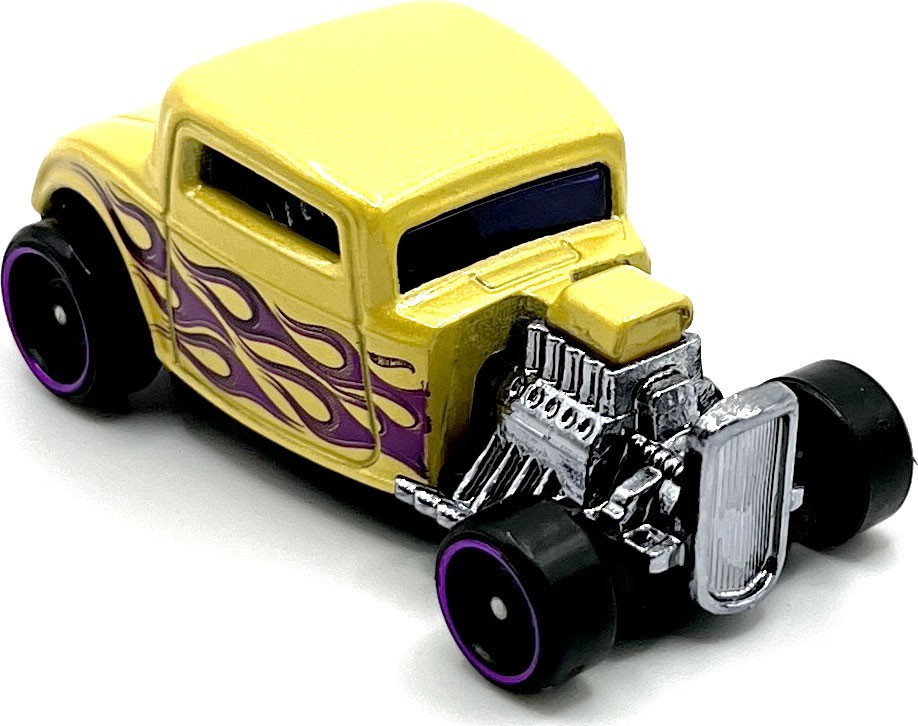 Hot Wheels 32 Ford 164 Diecast Car Pearlescent Yellow Loose Mattel