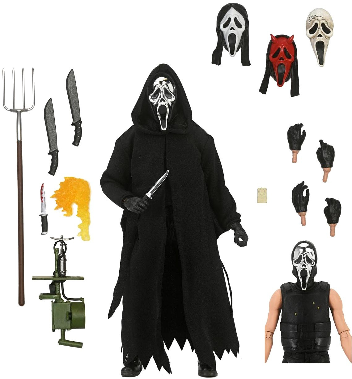 未開封！Scream Ghost Face アクションフィギュアNECA ghostfaceinferno__78058.