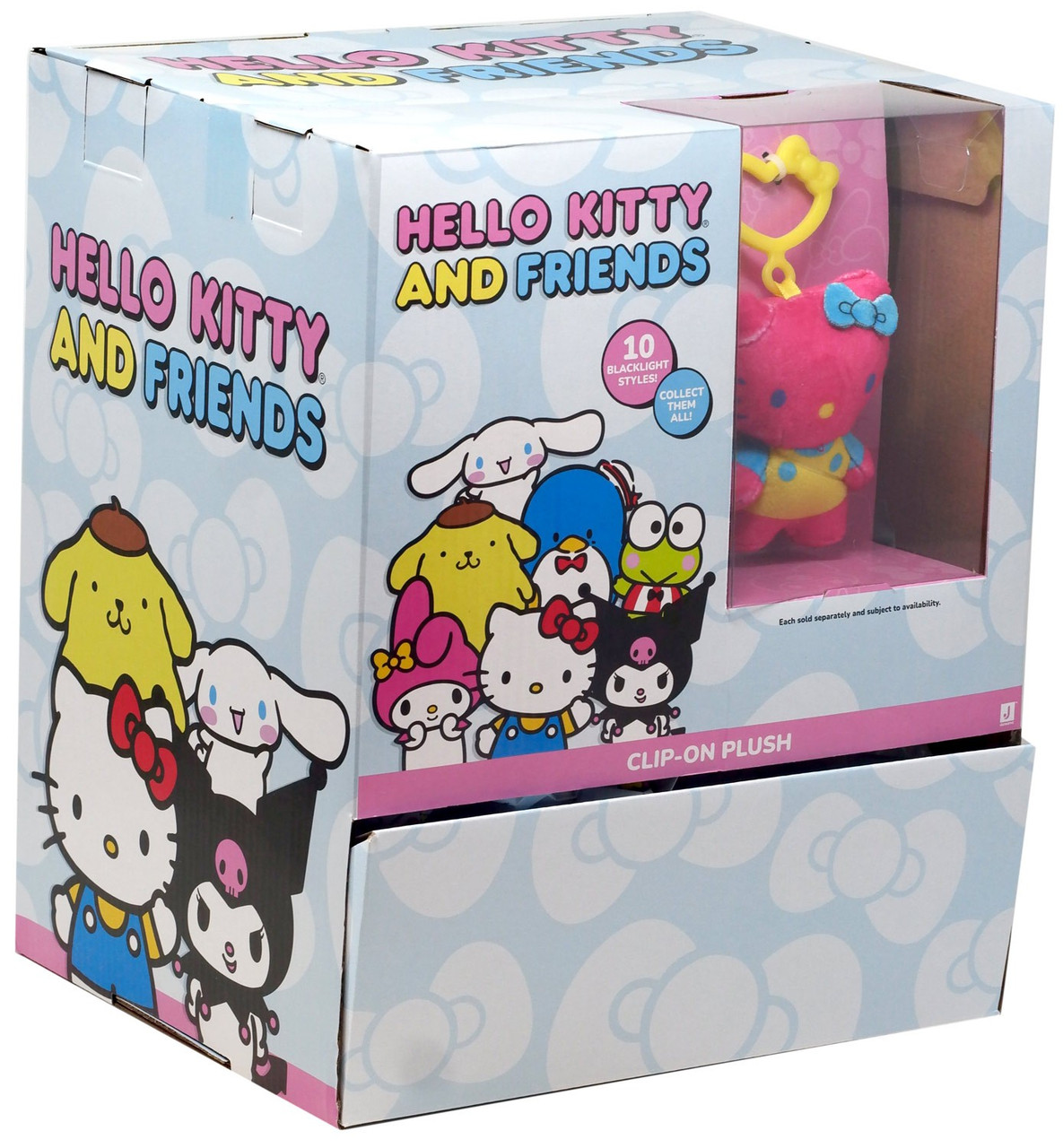 Sanrio Hello Kitty Friends Blacklight Clip-On Plush Mystery Box 24