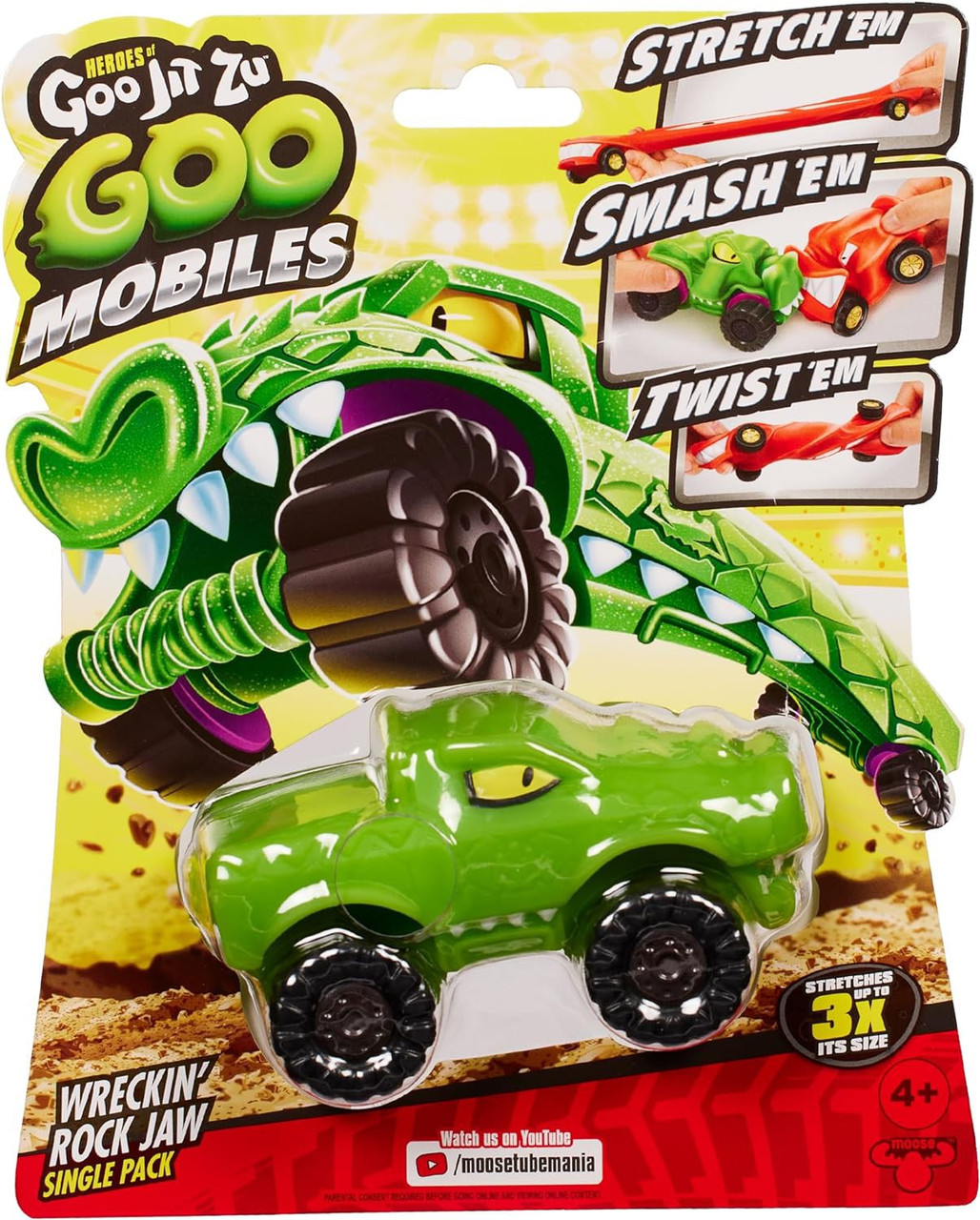 Heroes of Goo Jit Zu Goo Mobiles Wreckin Rock Jaw Single Pack - ToyWiz