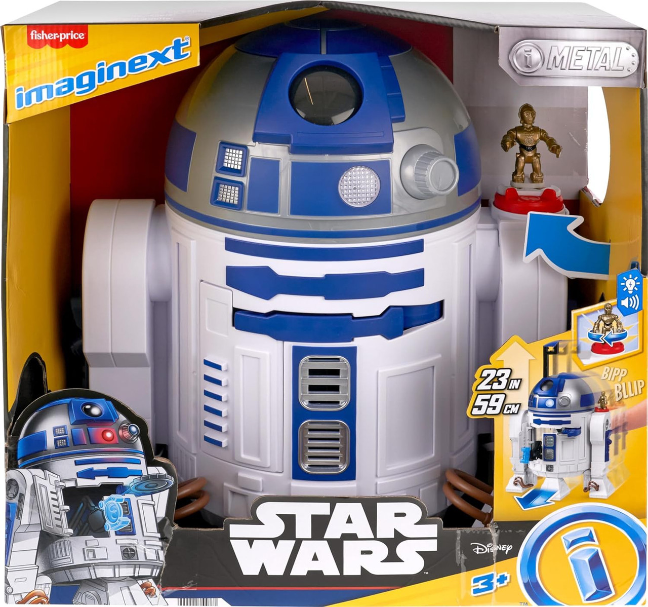 Fisher Price Star Wars Imaginext R2-D2 Playset Lights Sounds - ToyWiz