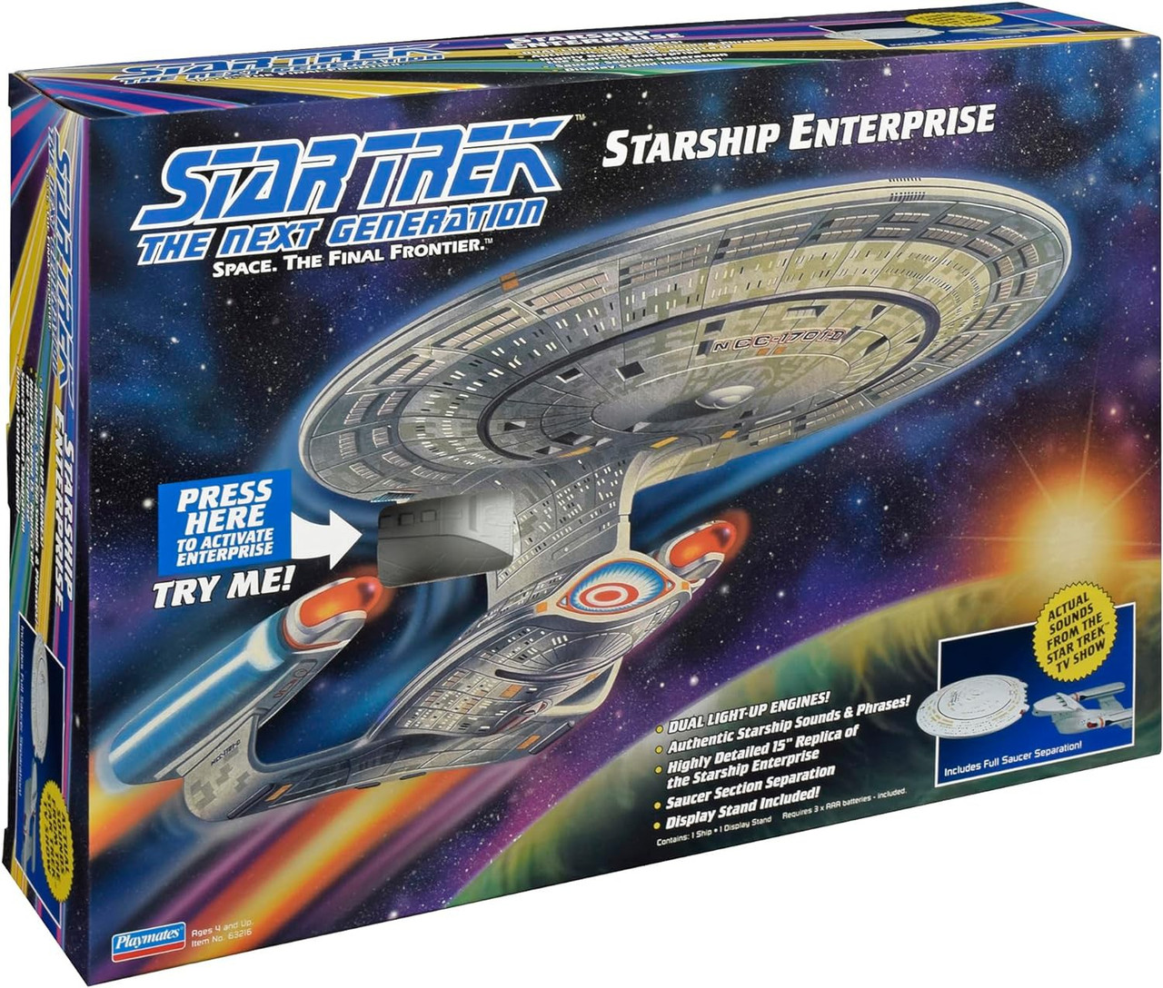 Star Trek The Next Generation Enterprise 18 Electronic Starship