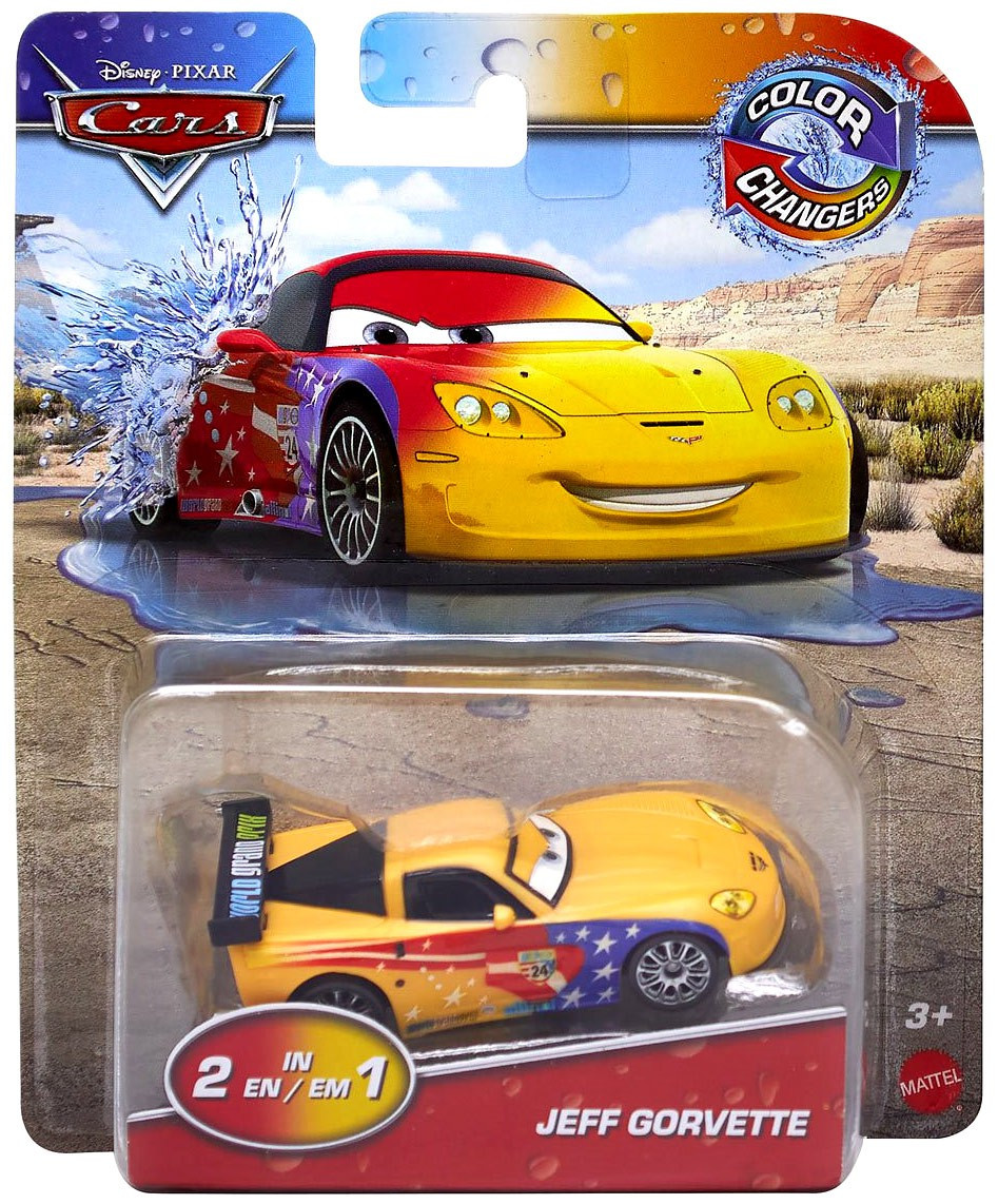 CARS 3 JEFF GORVETTE ジェフ　 カーズ ミニカー Disney Pixar Cars Cars 3 Color Changers Jeff Gorvette 155 Diecast
