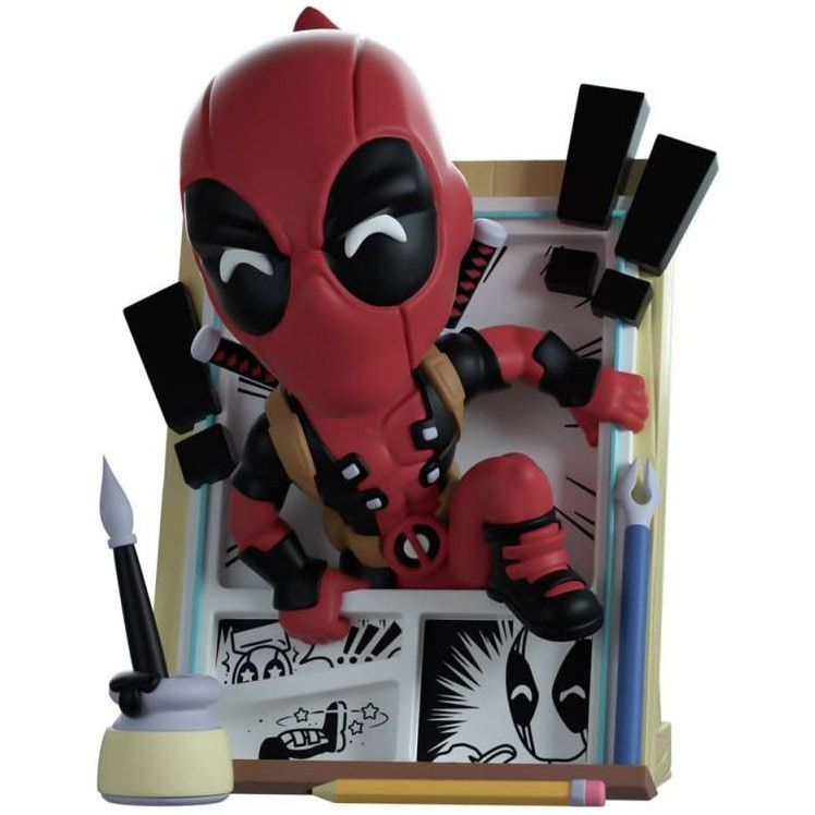 Breaking the Fourth Wall デッドプール フィギュア Marvel Deadpool Deadpool 5.1 Vinyl Figure Breaking the 4th Wall