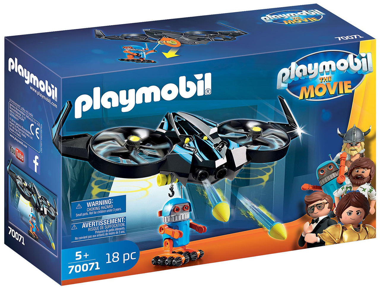 Playmobil The Movie Robotitron with Drone Set 70071 Loose - ToyWiz