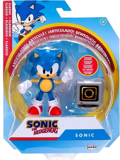 jakks Pacific　ソニック　クラシック　セット Sonic The Hedgehog Wave 17 Classic Sonic 4 Action Figure with Ring