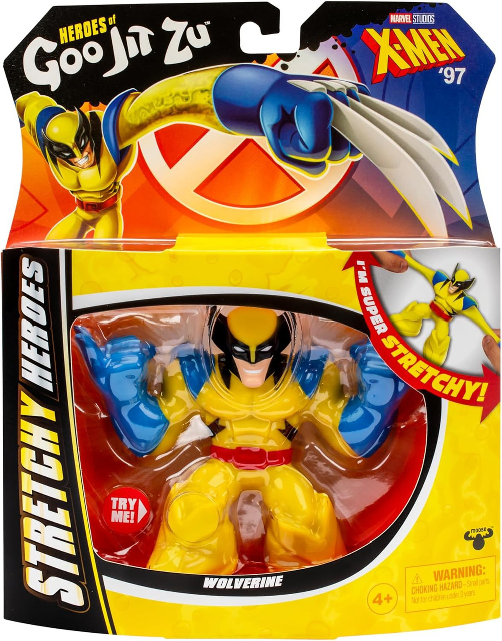Heroes of Goo Jit Zu Marvel X-Men 97 Wolverine Action Figure Moose