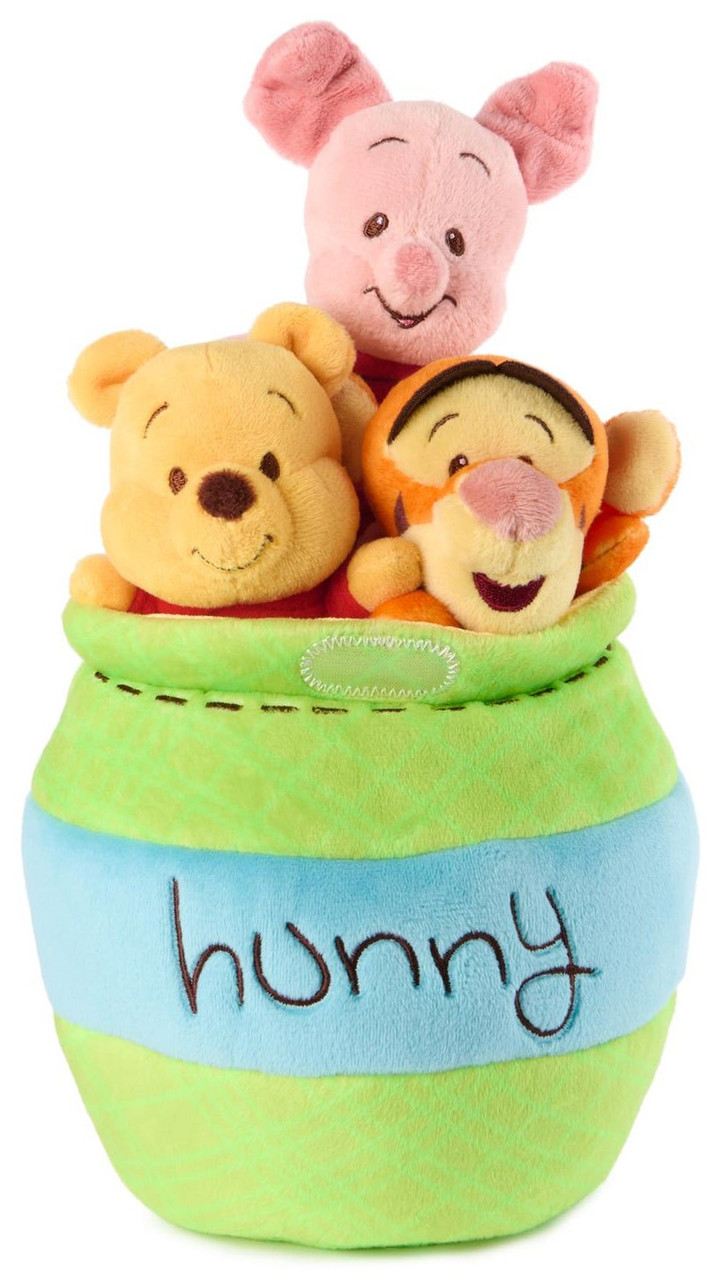 Disney Winnie the Pooh Pooh, Piglet Tigger with Hunny Pot 8 Plush