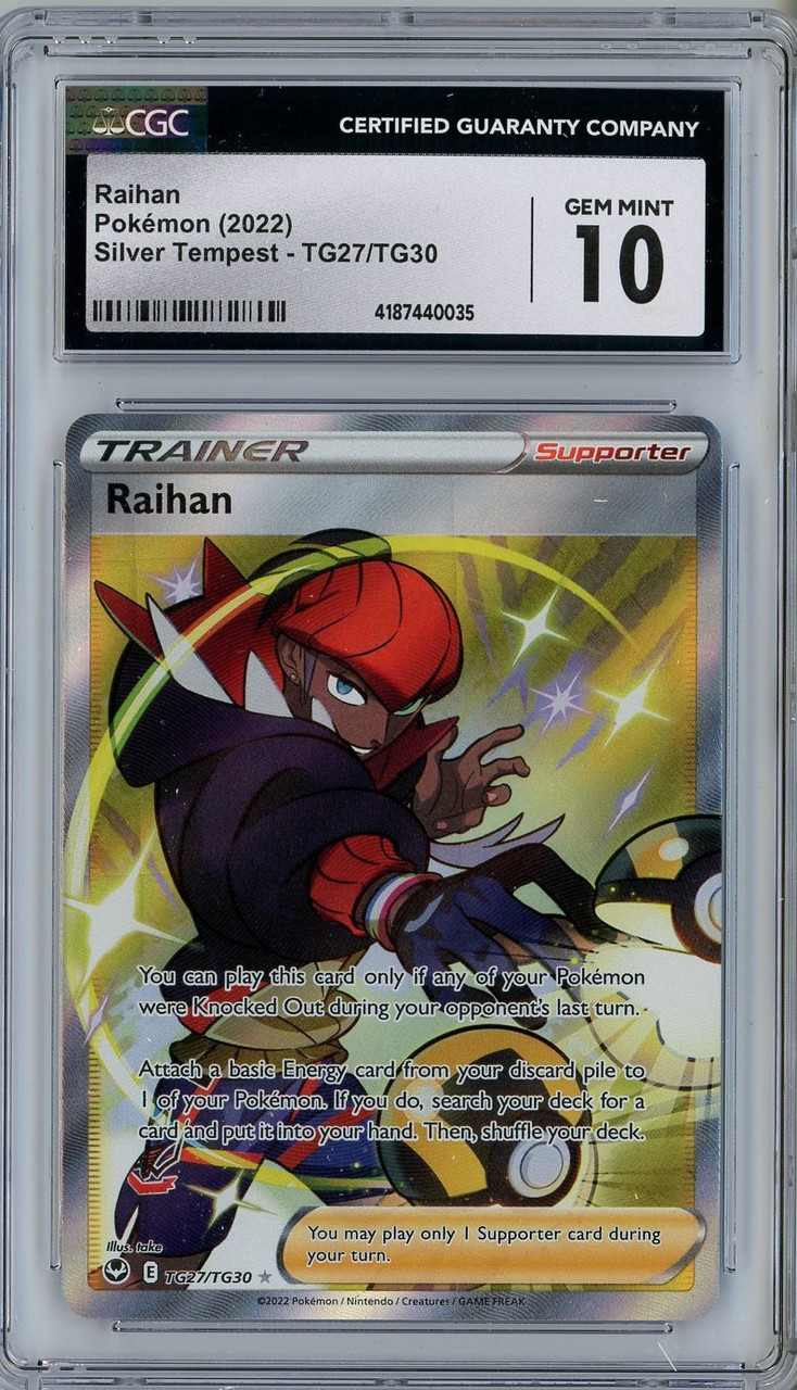 raihan pokemon card signed - Crown Zenith [HOLO] 140/159 / Holo Rare Card Type / HP / Stage Pokemon Trading Card Game Sword