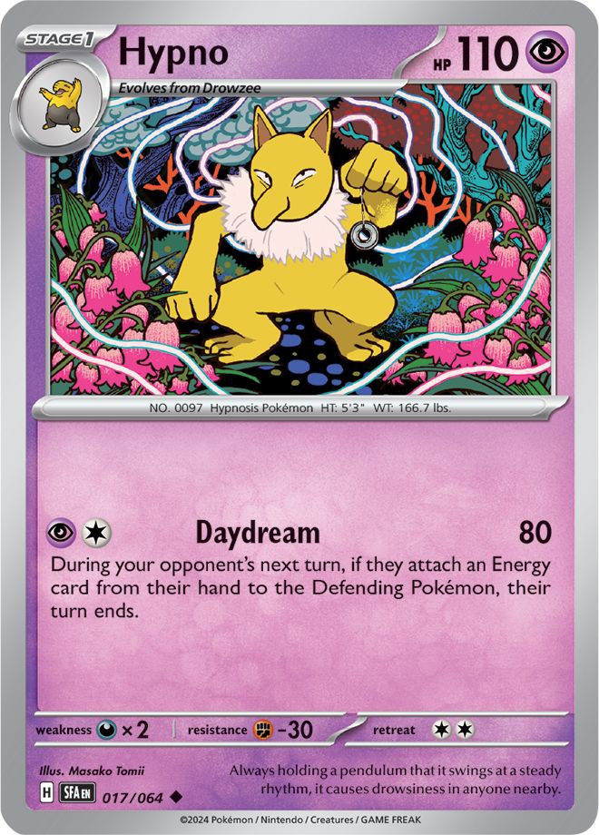 hypno card pokemon 083 SV01 Scarlet & Violet Base Set Moderately Played /// Moderately Played FoilCards in Moderately Played (MP) condition can have border wear Hypno Cards | Dex -