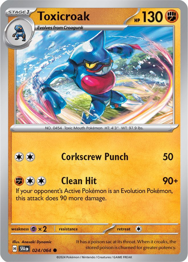 pokemon card toxicroak sv1S 095/078 SR 2023 MINT Japanese n075 Listed cards may have imperfections. Pokemon Trading Card Game Shrouded