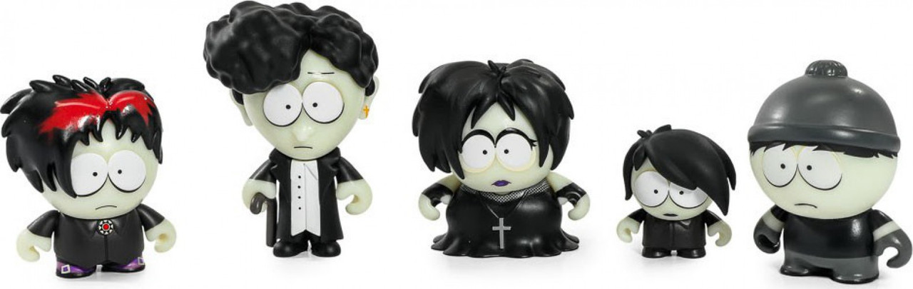 South Park Goth Kids 3 Vinyl Mini Figure 5-Pack Henrietta, Pete