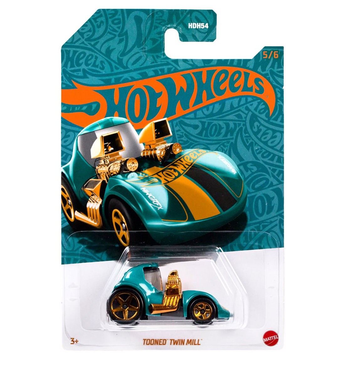 Hot Wheels 56th Anniversary 2024 Pearl Chrome Series 2 Tooned Twin