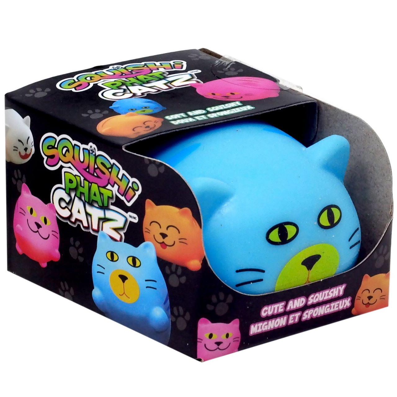 Squishi Phat Catz Blue Squeeze Toy Incredible Group - ToyWiz