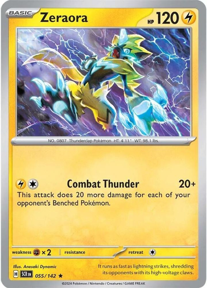 Pokemon Trading Card Game Stellar Crown Single Card Rare Zeraora