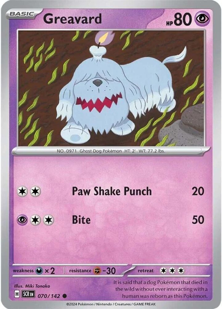 greavard shiny pokemon card - 070 Ultra Rare Promo this card is the perfect way to showcase your collection. Pokemon Violet ex [SV1V 087/078]