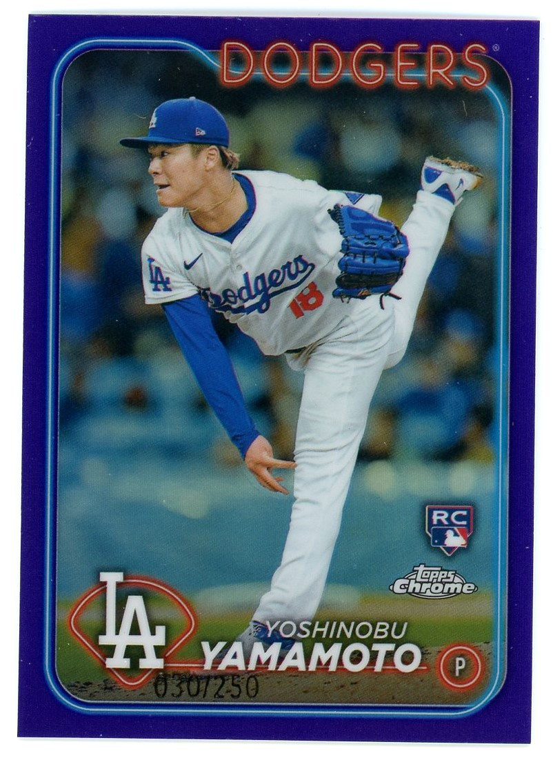 MLB 2024 Topps Chrome Baseball Single Card Purple 30250 Yoshinobu