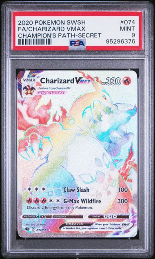 Pokemon Champions Path Single Card Holo Rare Charizard VMAX 74 PSA