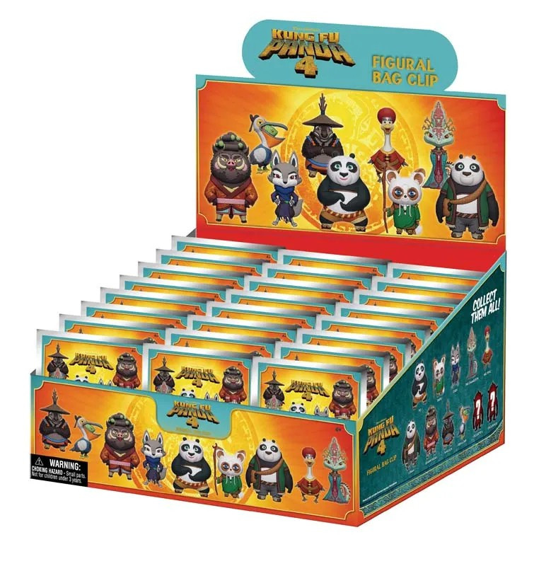 Kung Fu Panda 3D Figural Foam Bag Clip Kung Fu Panda 4 Series 1