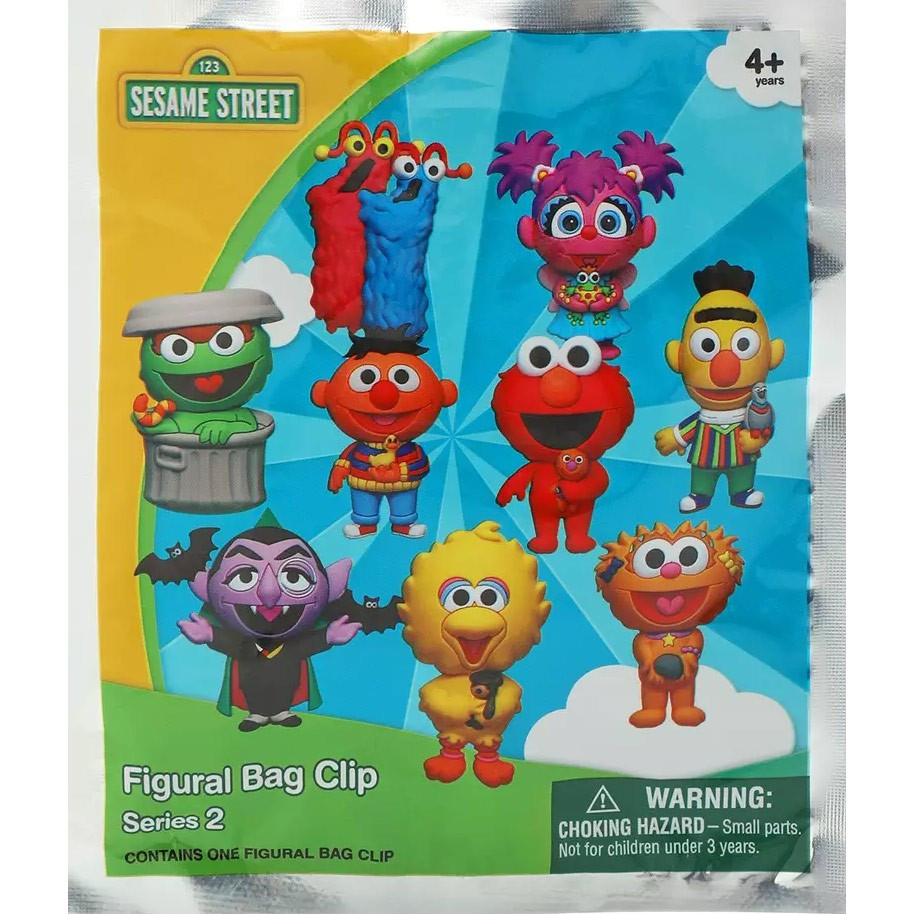 Sesame Street 3D Figural Bag Clip Sesame Street Series 2 Mystery