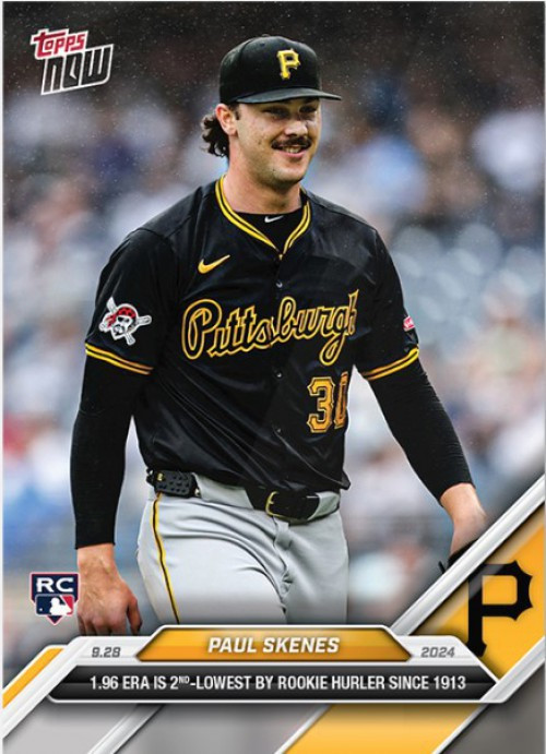 MLB Pittsburgh Pirates 2024 NOW Baseball Single Card Paul Skenes