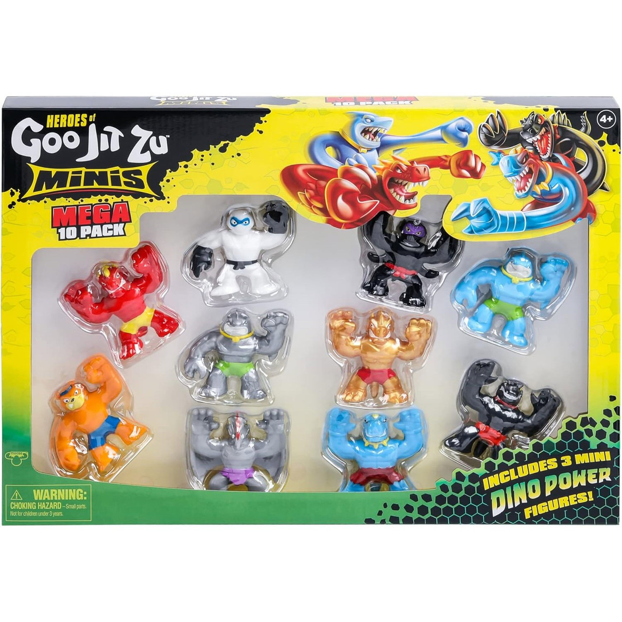Heroes of Goo Jit Zu MINIS Thrash, Scorpius, Blazagon, Tygor