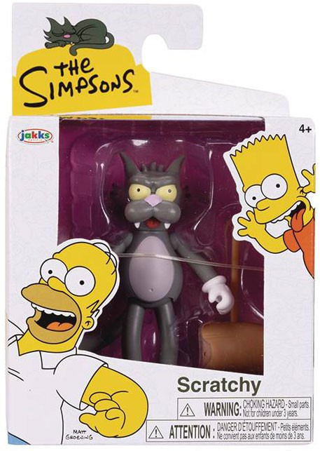 The Simpsons Wave 2 Scratchy 2.5 Mini Figure with Mallet Jakks