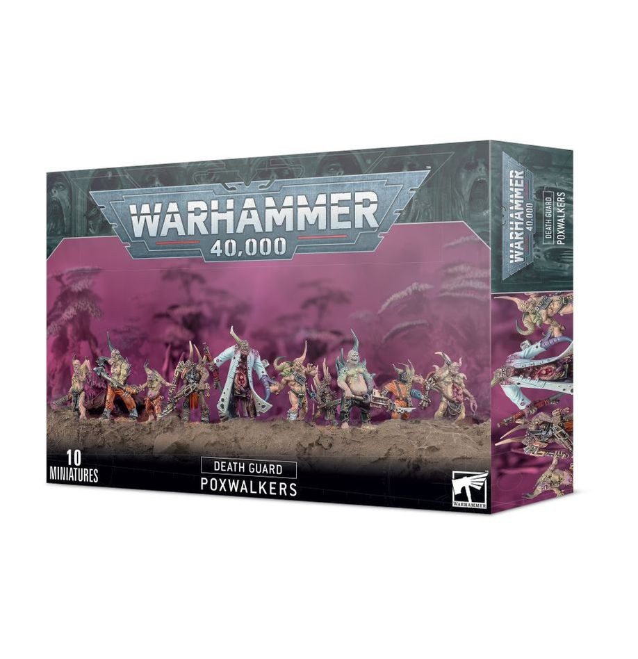 Warhammer 40,000 Death Guard Poxwalkers Miniatures Set Games