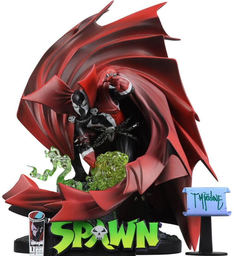 McFarlane Toys Spawn Spawn Black White Red All Over Resin Statue