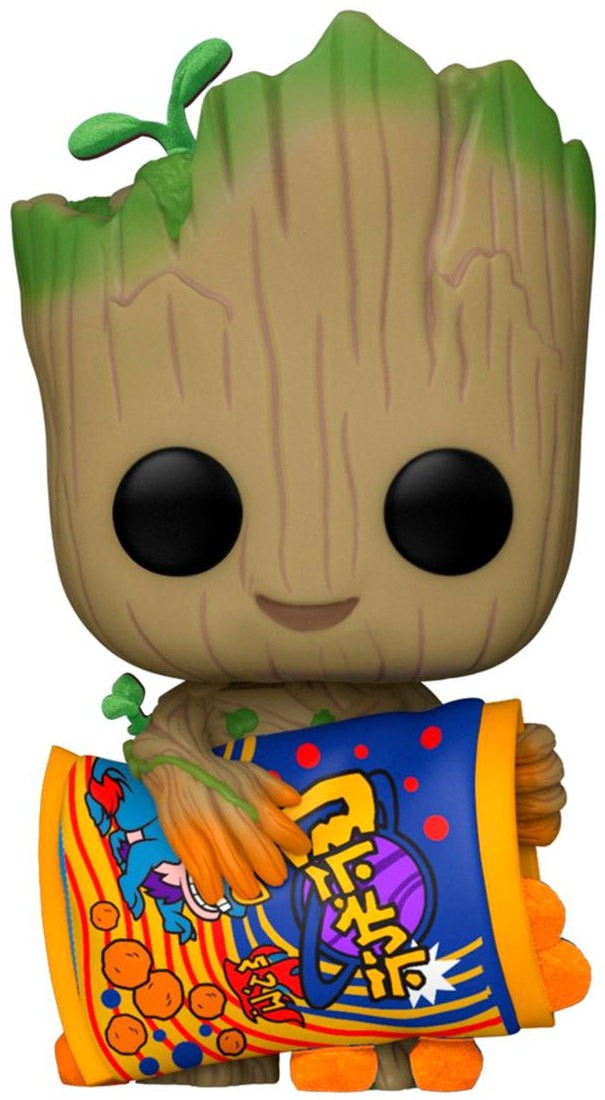 Funko Marvel I Am Groot POP Marvel Groot with Cheese Puffs
