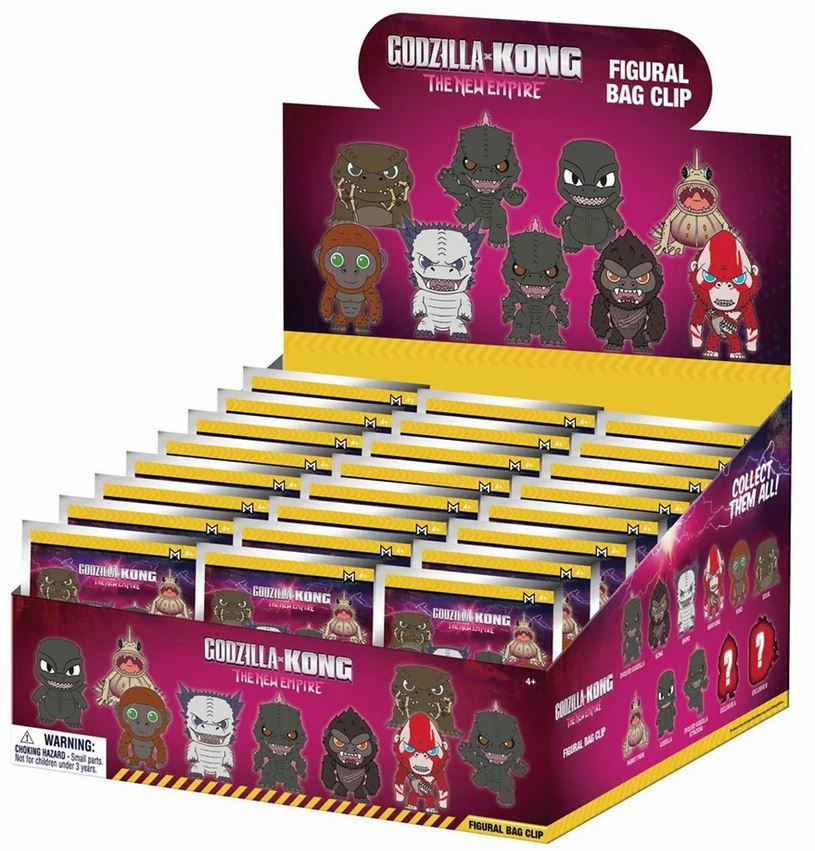 Godzilla 3D Figural Foam Bag Clip Godzilla x Kong The New Empire