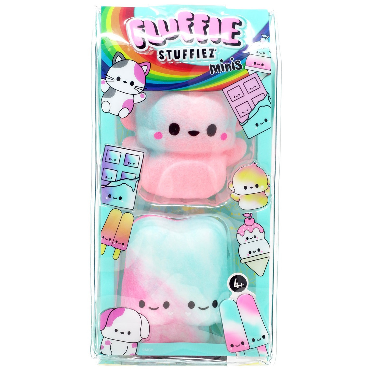 Fluffie Stuffiez Minis Monkey Popsicle Figure 2-Pack Soft