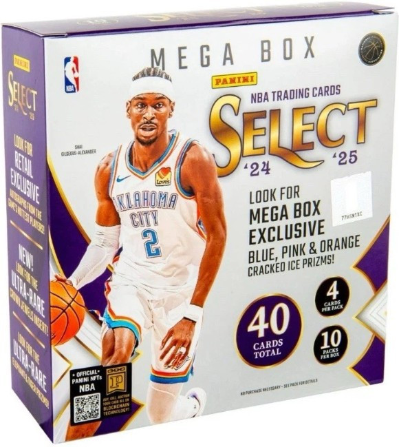 NBA Panini 2024-25 Select Basketball Trading Card MEGA Box 10