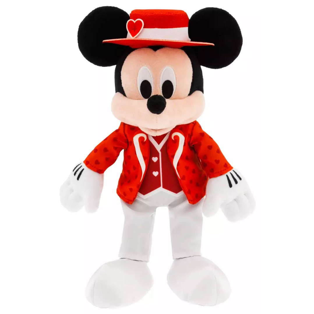 Disney 2025 Valentines Day Mickey Mouse Exclusive 12 Plush Hearts