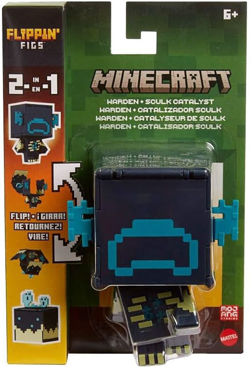 Minecraft Flippin Figs Warden Sculk Catalyst 3.75 Action Figure