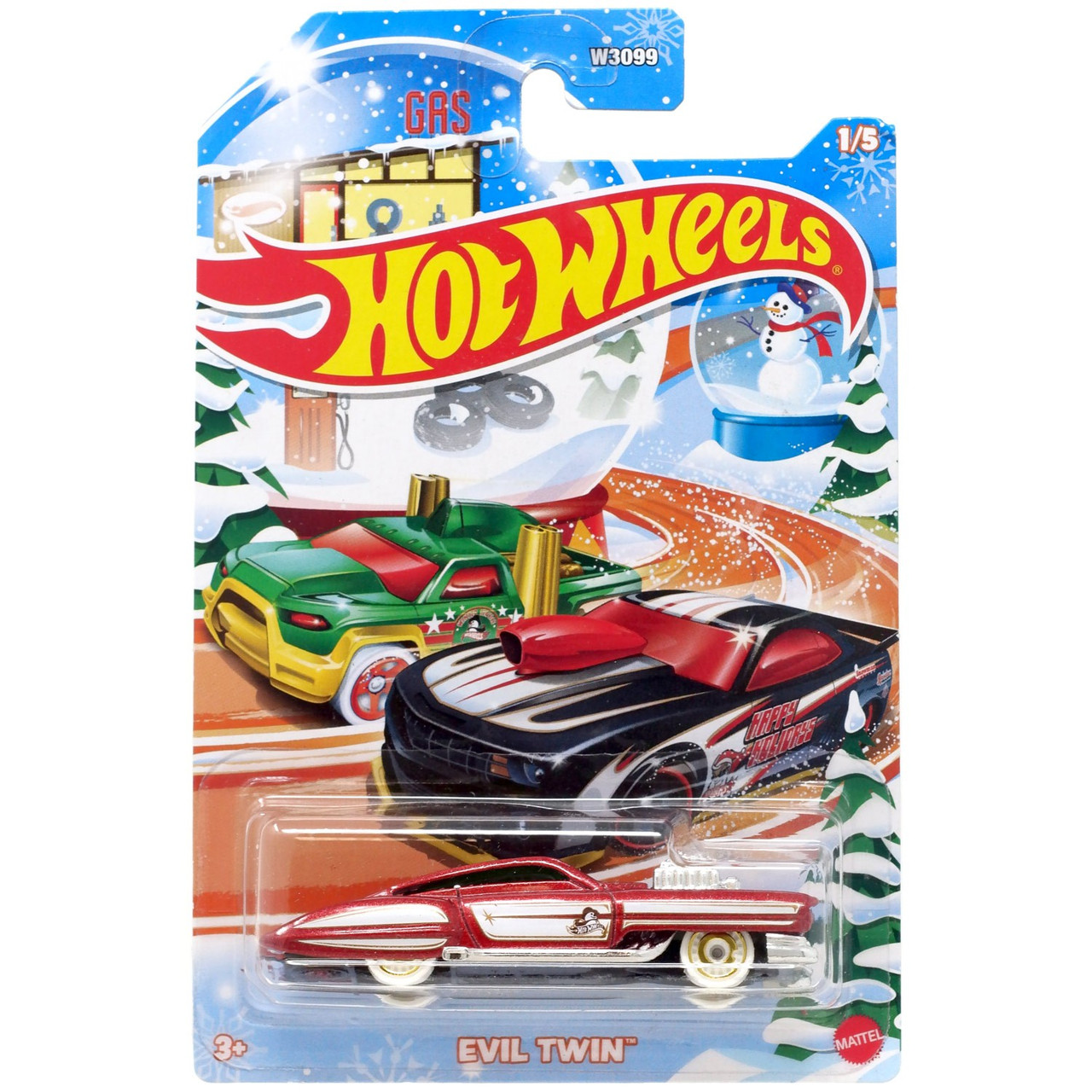 Hot Wheels 2024 Holiday Hot Rods Evil Twin 164 Diecast Car Mattel