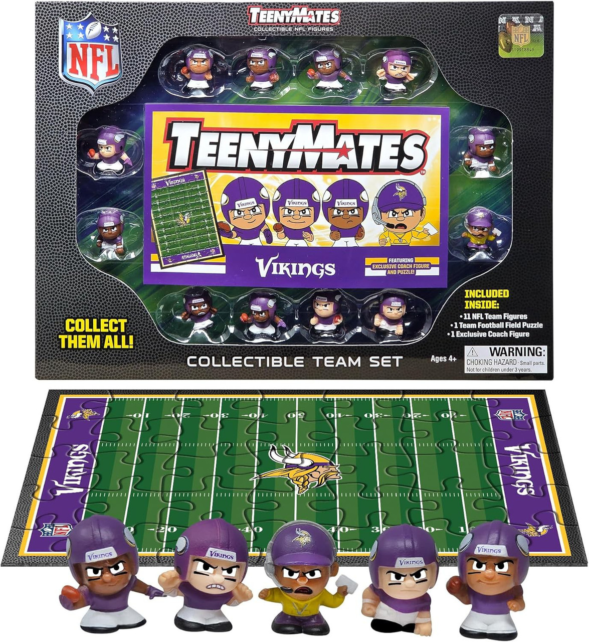 【未開封品】NFL公式フィギュア 12体セット nflteenymatesteamsetminnesotav