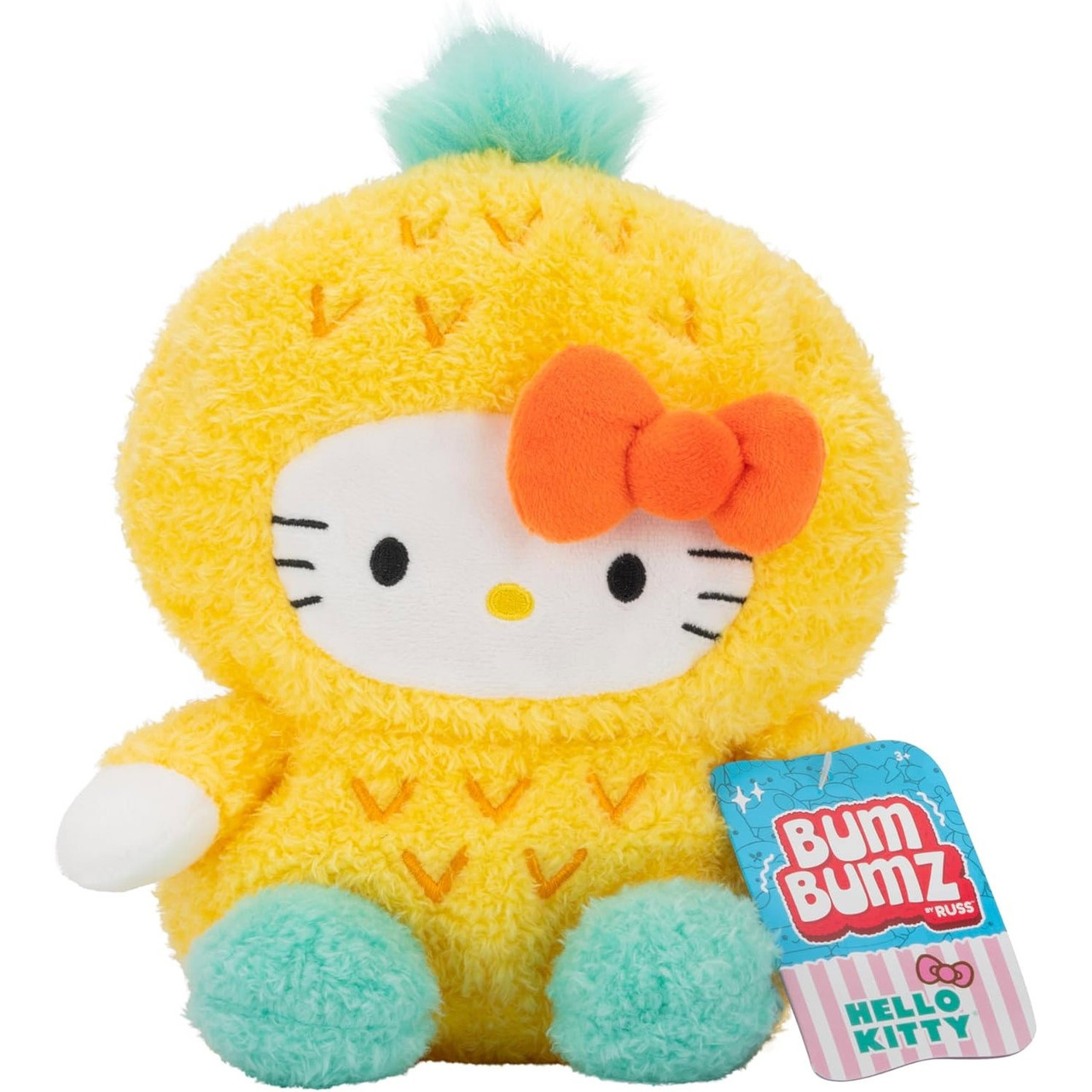 BumBumz Hello Kitty Friends FruitBumz Pineapple 7.5 Plush Jazwares