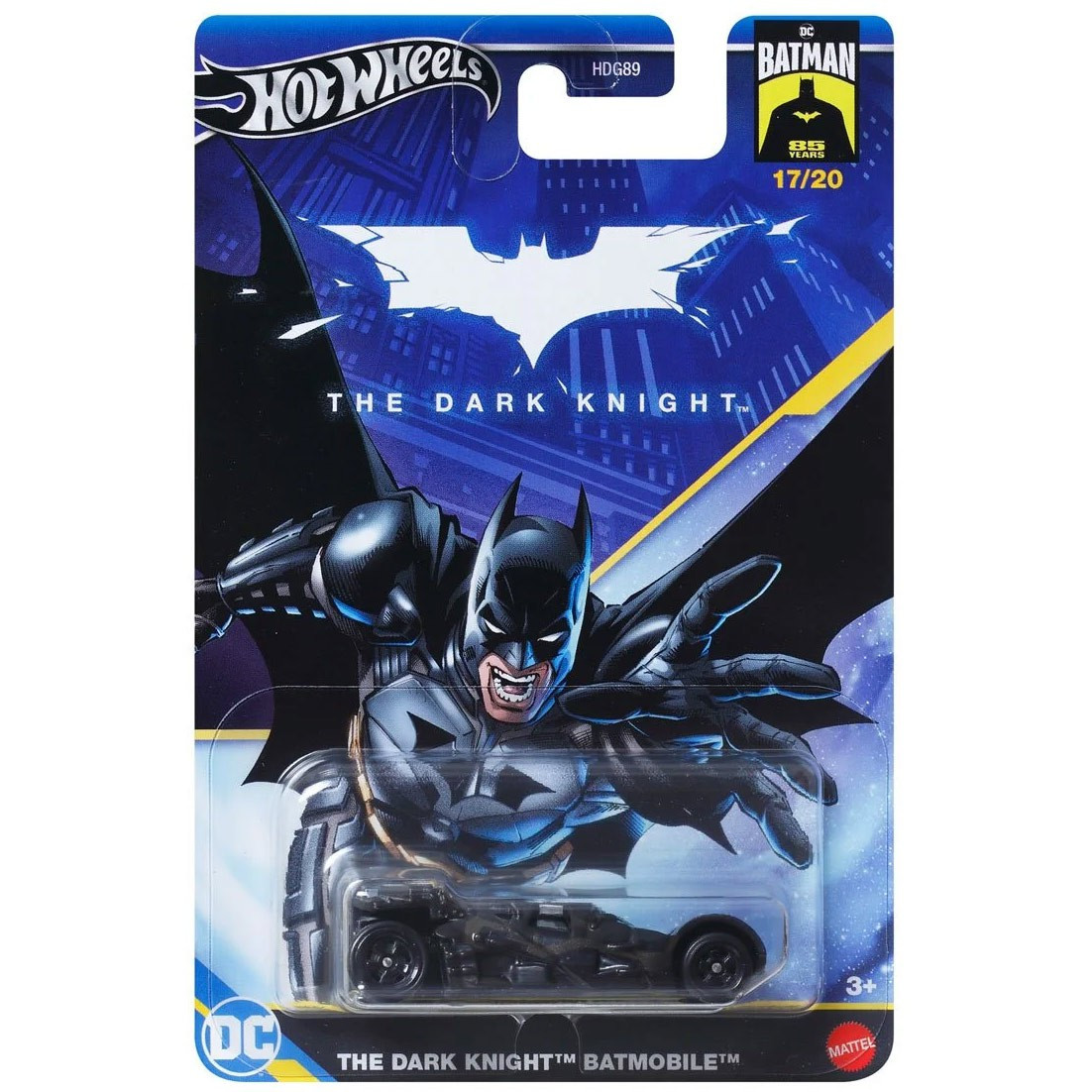Hot Wheels DC Batman The Dark Knight Batmobile Diecast Car Mattel