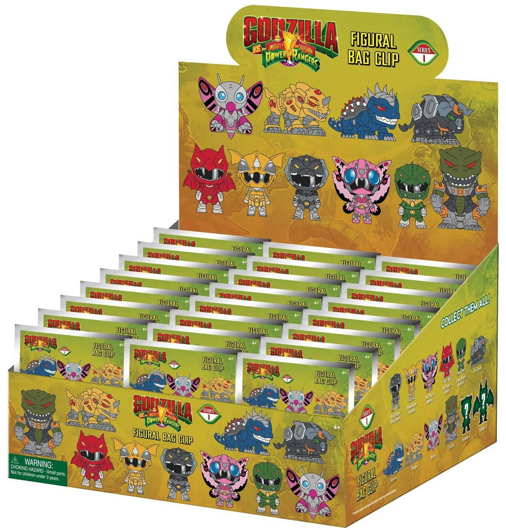 Godzilla x Power Rangers 3D Figural Foam Bag Clip Godzilla x Power