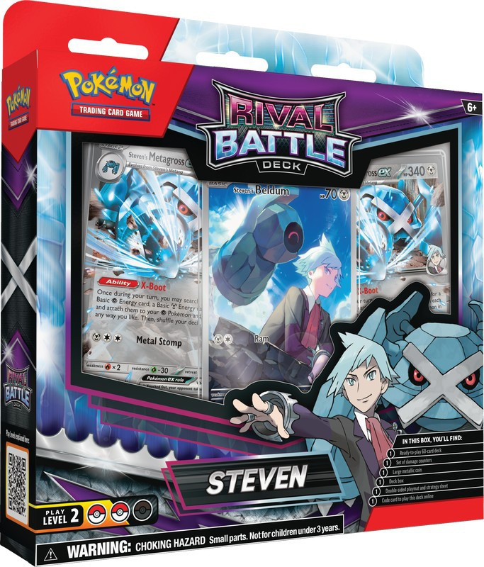 pokemon battle deck cards Trading Cards, EX Deck, Greninja ex, 60-Card Deck, Box, Coin The League Battle Deck is the best option for players who want an immediately competitive Pokemon Rival Battle Steven Deck