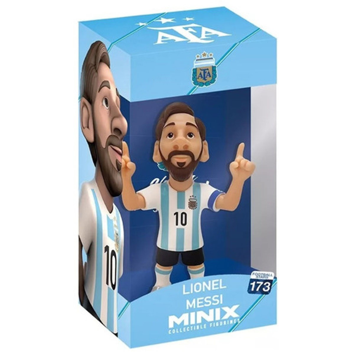 UEFA MINIX Lionel Messi 4.75 Vinyl Figure AFA Mego Corp - ToyWiz