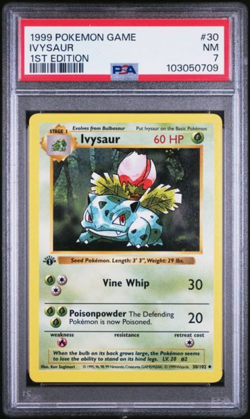 Nintendo Pokemon Trading Card Game Base Set Single Card Ivysaur