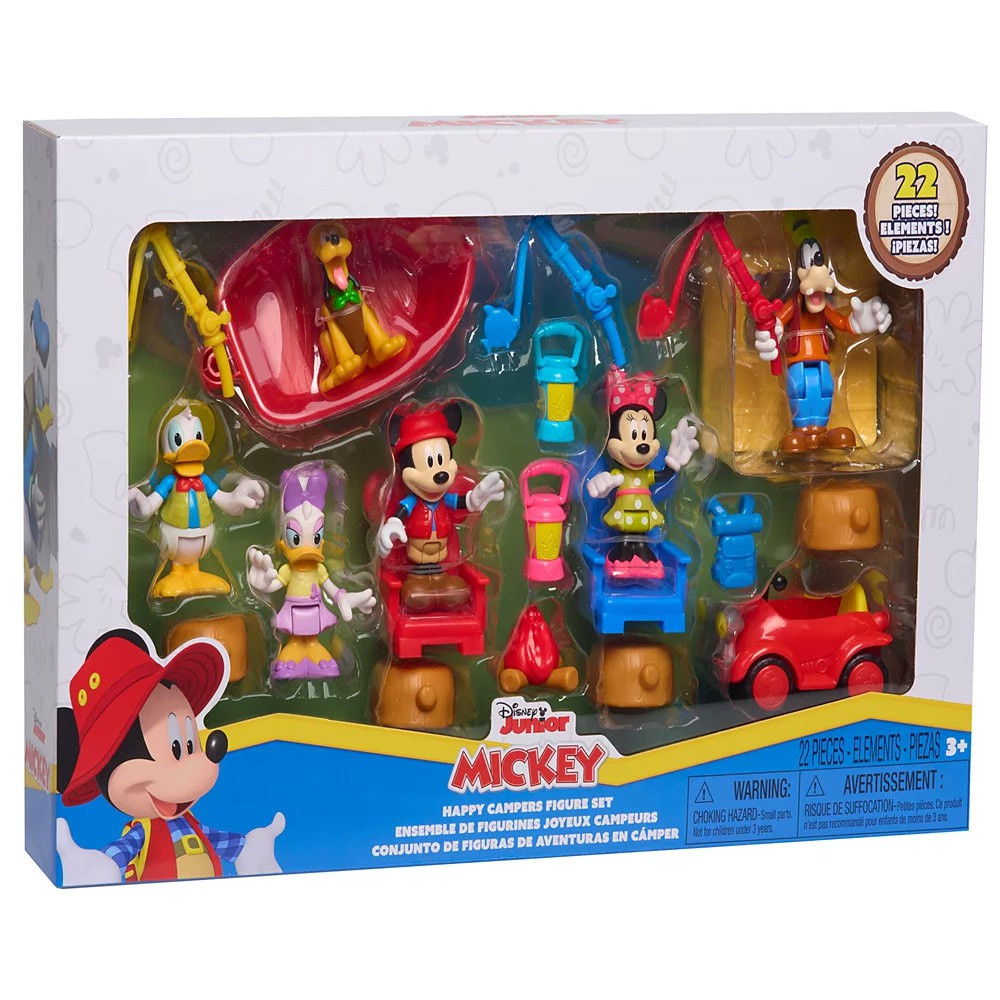 Disney Mickey Mouse Happy Campers Figure Set Just Play - ToyWiz