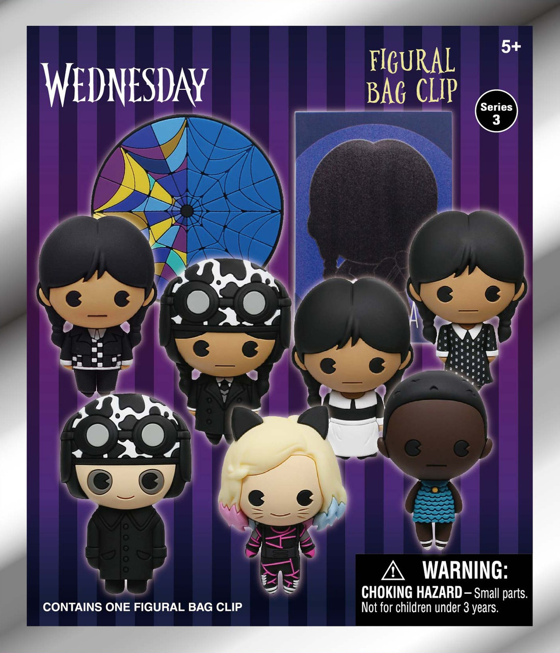 Wednesday 3D Figural Bag Clip Wednesday Series 3 Mystery Pack 1