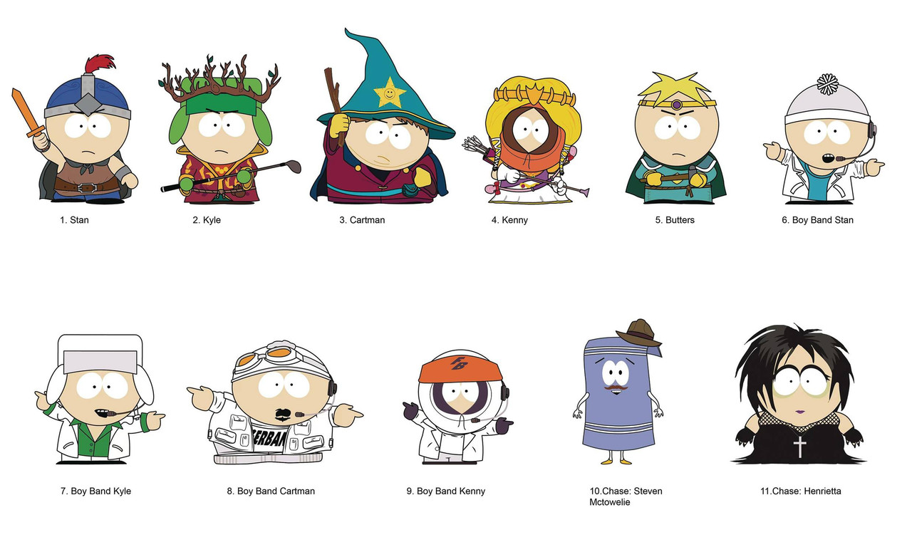 South Park 3D Figural Foam Bag Clip South Park Series 2 Mystery