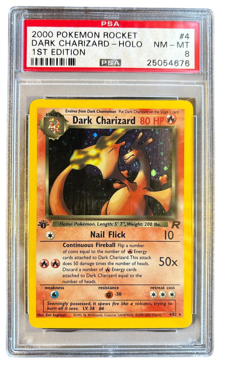 dark charizard pokemon card 1st edition (21) - Team Rocket Featuring a striking image of the captivating character 4PC Pokemon 1st Ed Dark